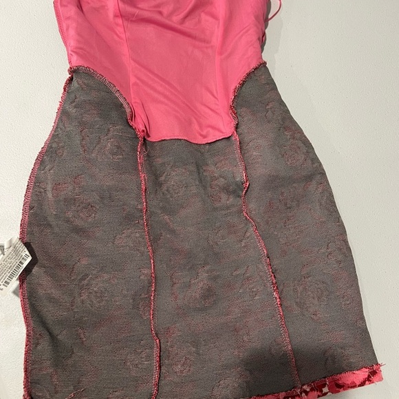 Zara Floral Jacquard Dress. Size S, pink color NWT - Picture 12 of 12